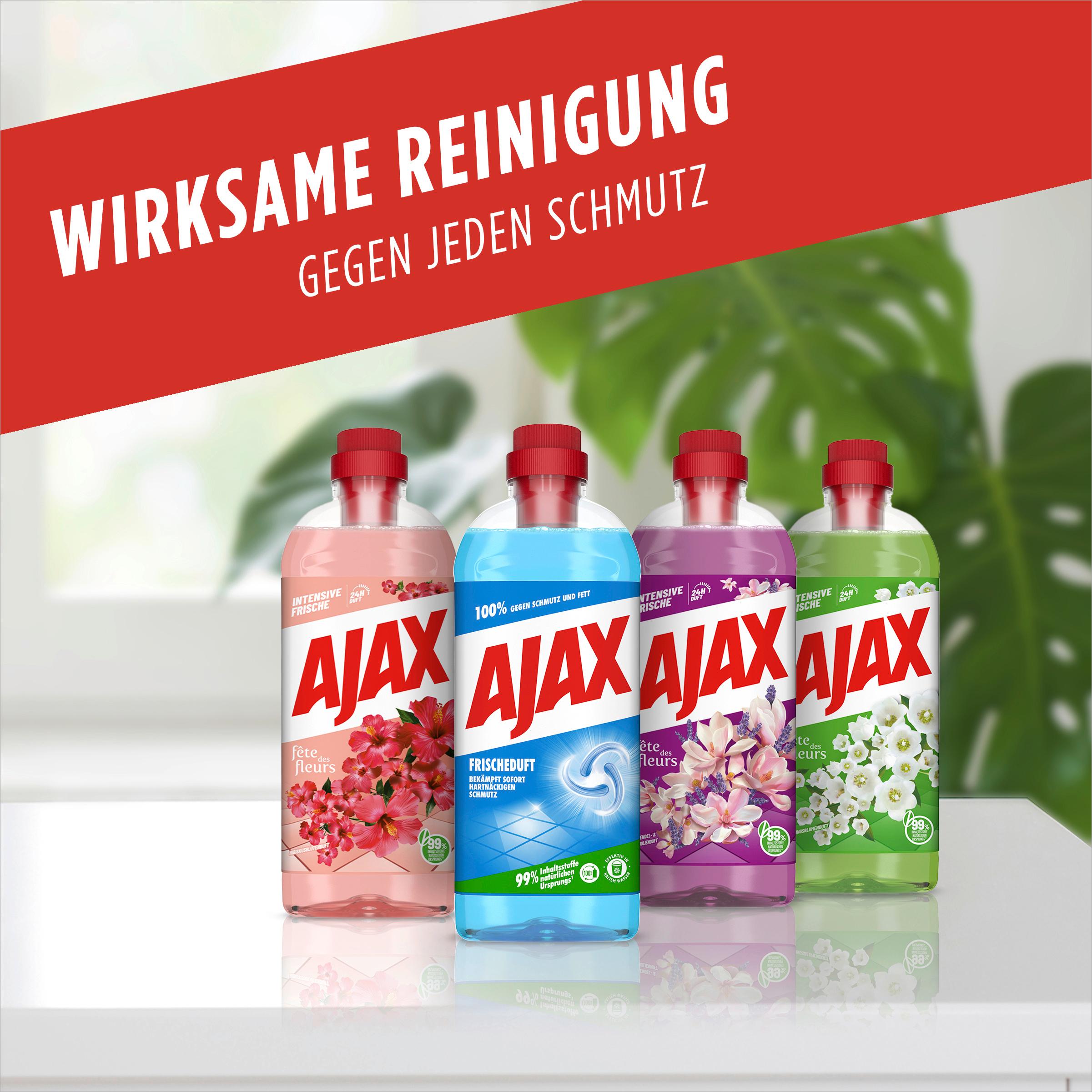 Produktbild Ajax Allzweckreiniger Frischeduft - Multi-Oberflächen Bodenreiniger, Formel 93% biologisch abbaubar 4 von 10