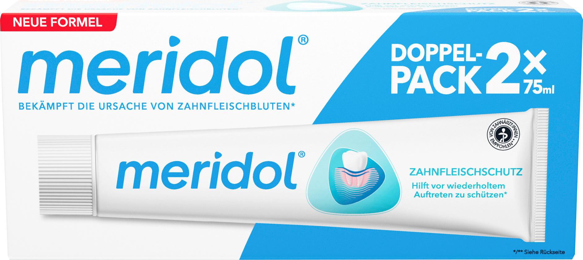 meridol Zahnfleischschutz Zahnpasta bei Zahnfleischbluten, Zahnfleischentzündung oder Zahnfleischrückgang