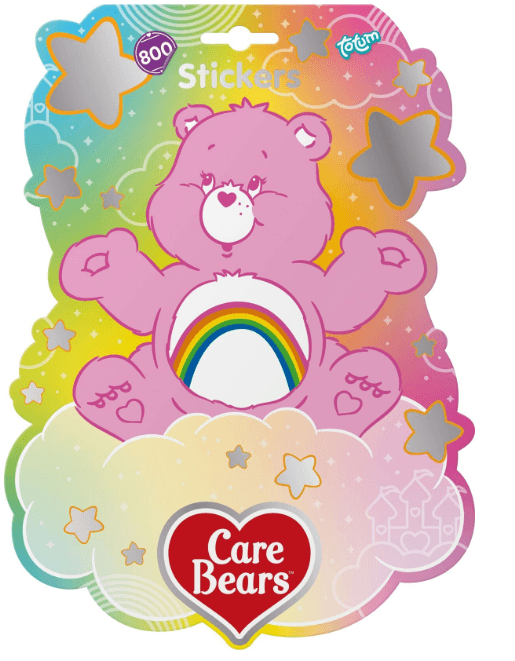 Care Bears Stickerheft mit 800 Stickern – Glücksbärchis Aufkleberbuch für kreative Bastelprojekte