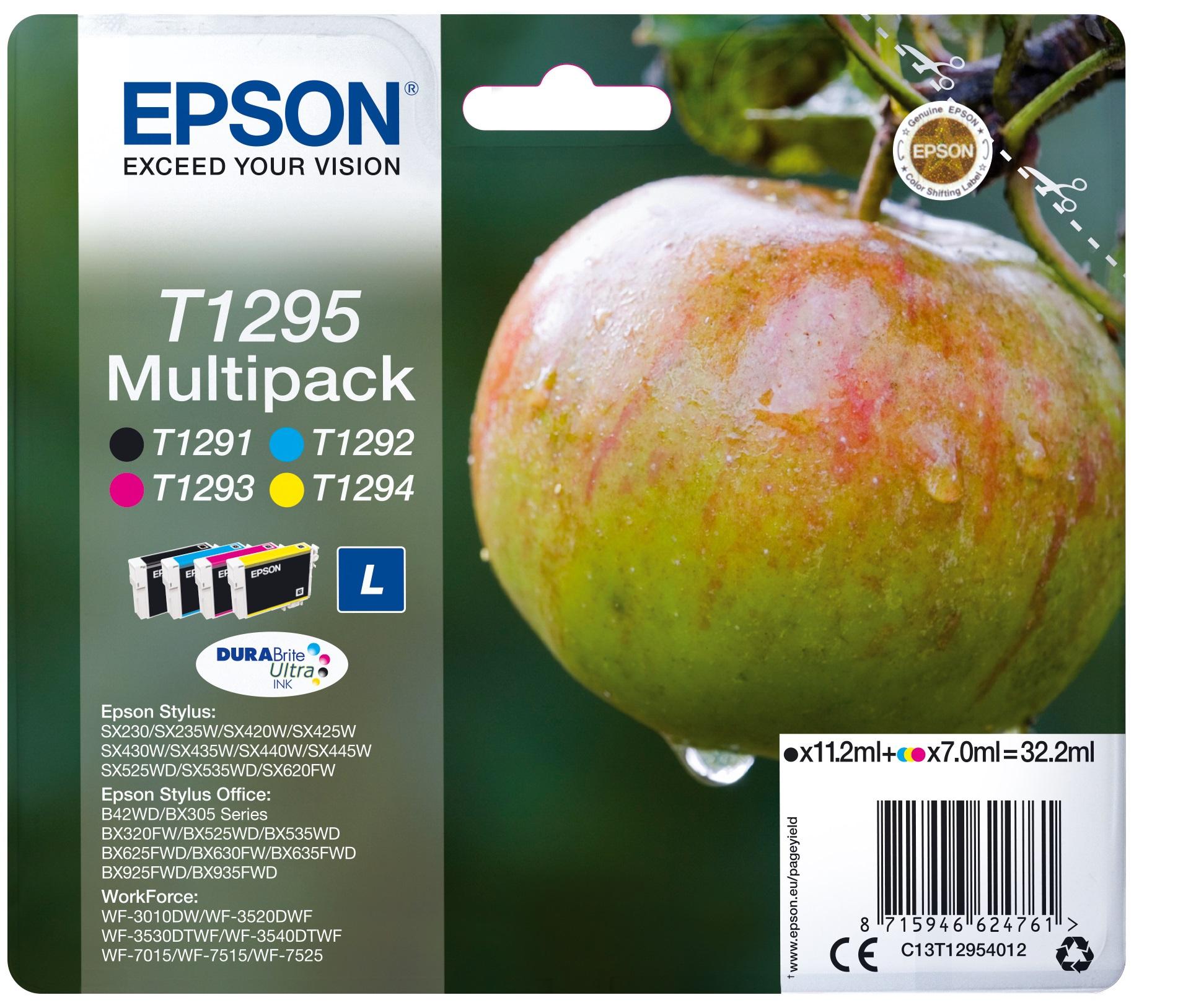Epson Druckerpatrone T1295 Multipack Apfel