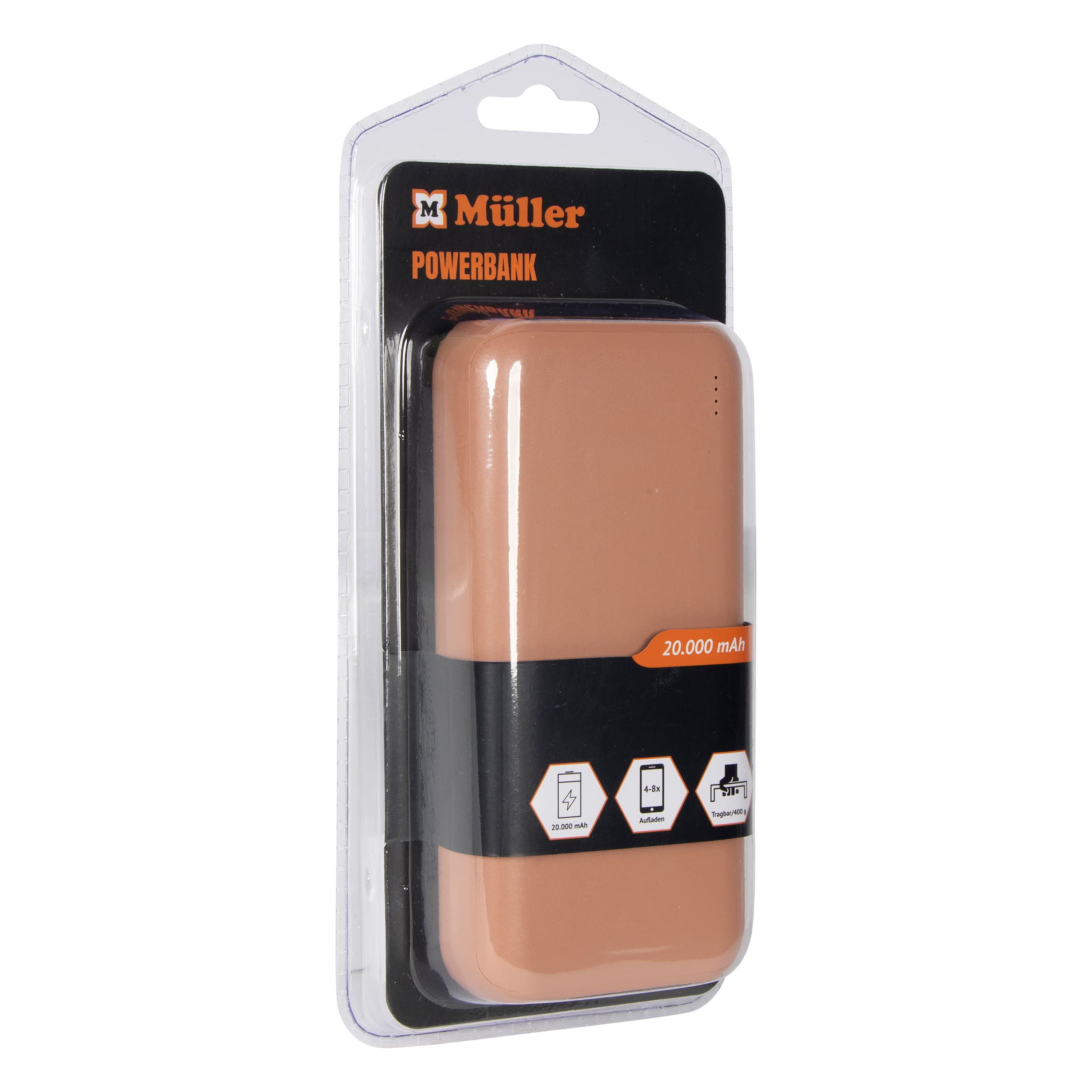 Produktbild MÜLLER POWERBANK,20.000 MAH ROSA 2 von 2