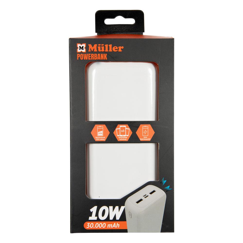 Produktbild Müller Powerbank 30.000mAh White 2 von 2