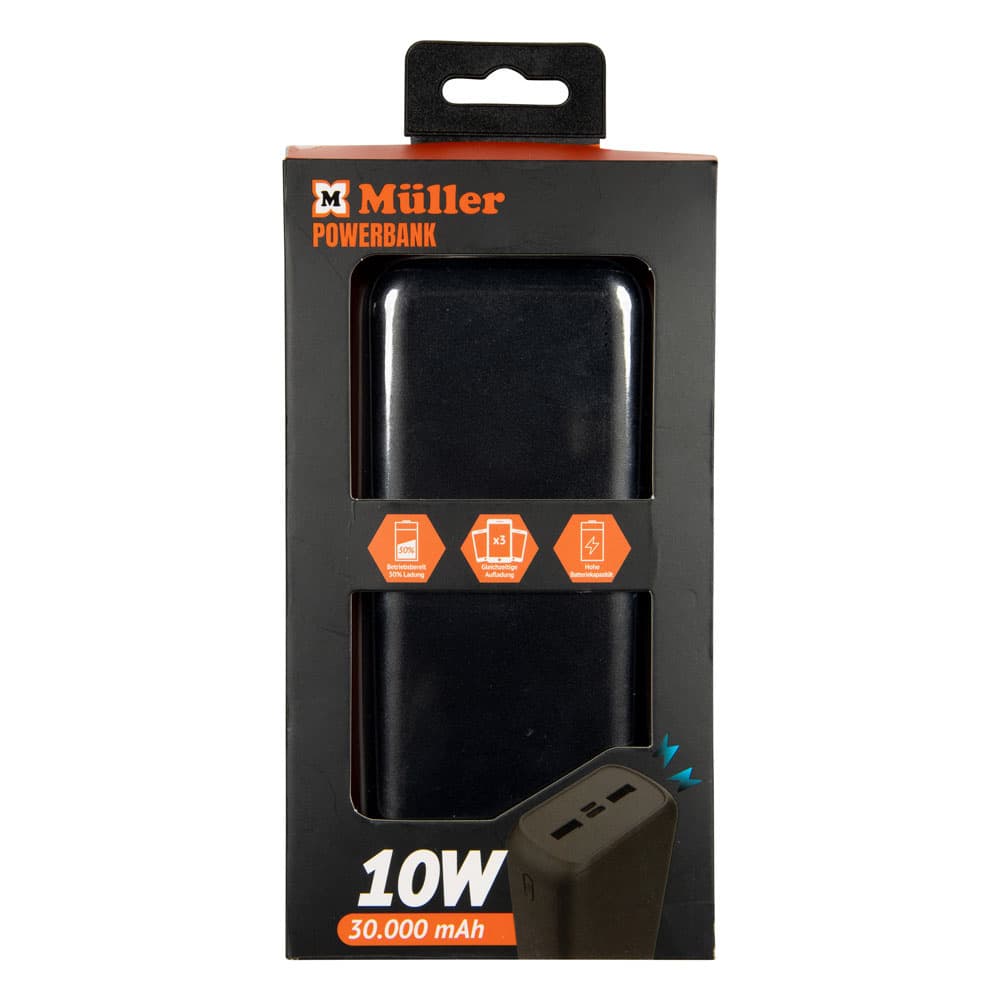 Produktbild Müller Powerbank 30.000mAh Black 2 von 2