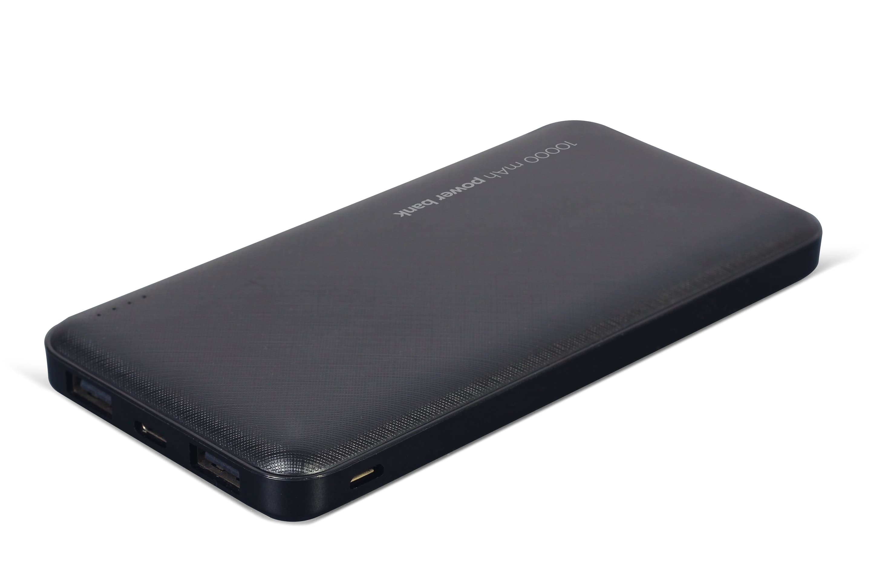 10000 mAh power bank, black