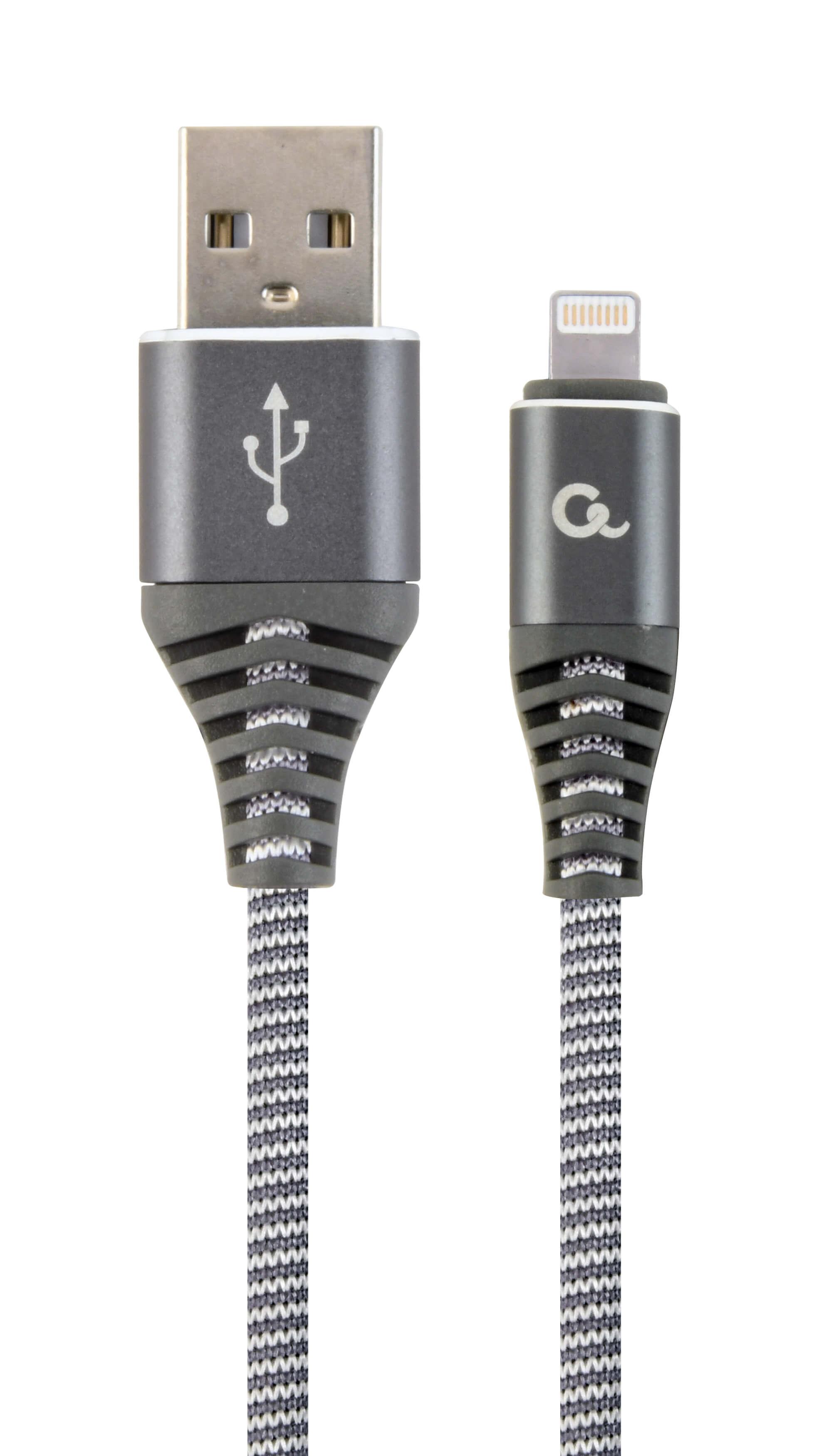 Cableexpert Ladekabel 1 Meter Spacegrey/ White