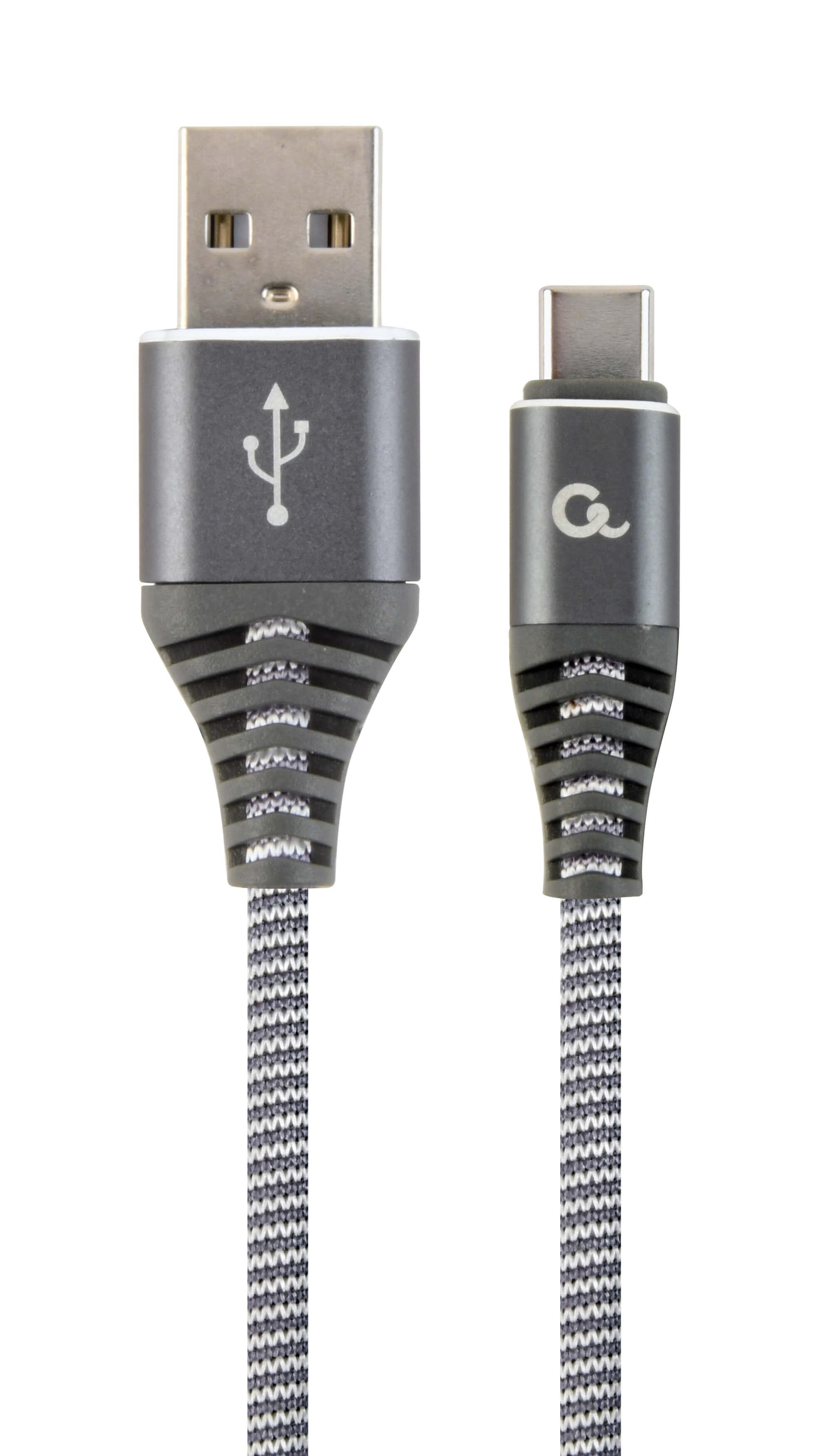 Cableexpert Ladekabel USB-C 1 Meter Spacegrey/White