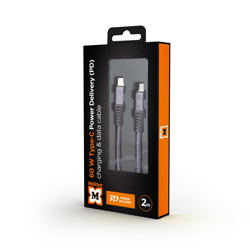 Müller USB-CUSB-C Kabel, 2 Meter Schwarz online bestellen | MÜLLER