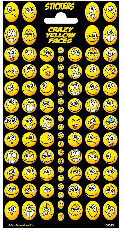 Leykam Alpina - Sticker Crazy Yellow Faces