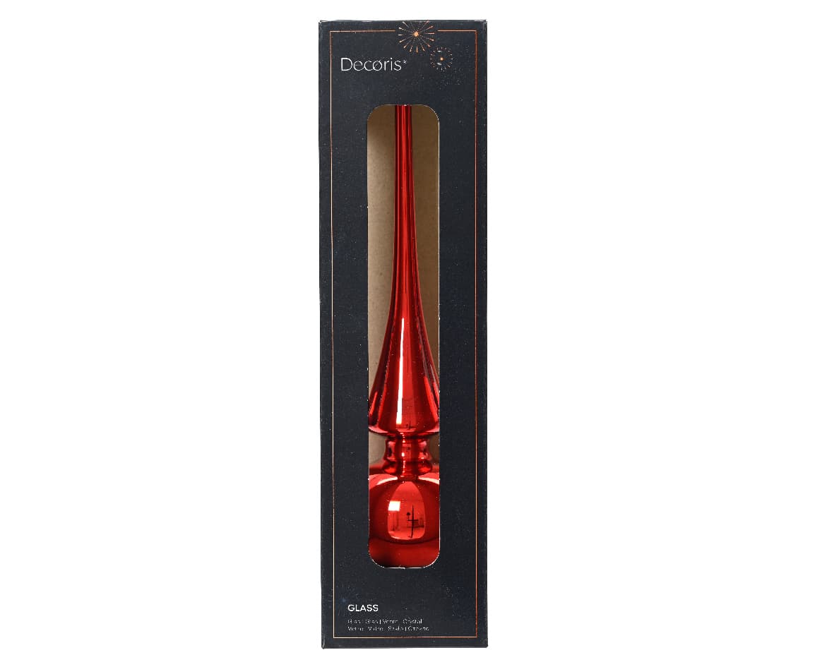 Produktbild Decoris Christmas decoration Glasbaumspitze Glanz 26cm 2 von 2