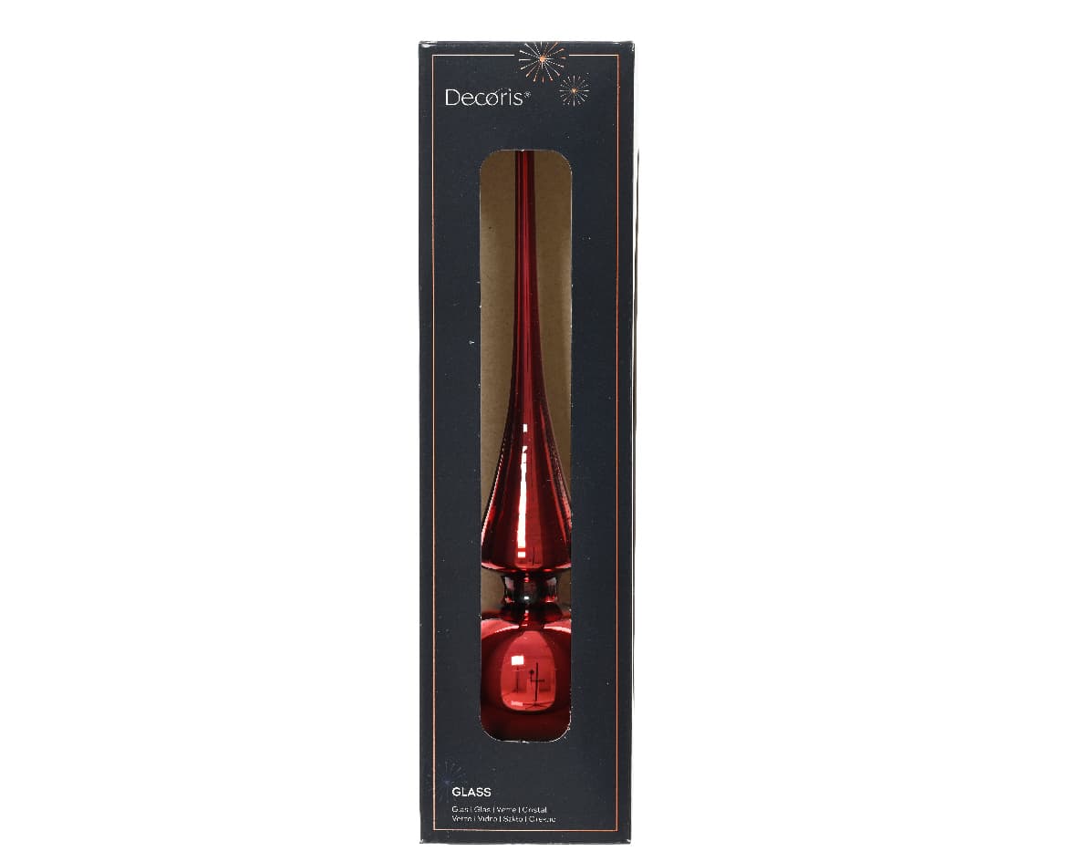 Produktbild Decoris Christmas decoration Glasbaumspitze Glanz 26cm 2 von 2