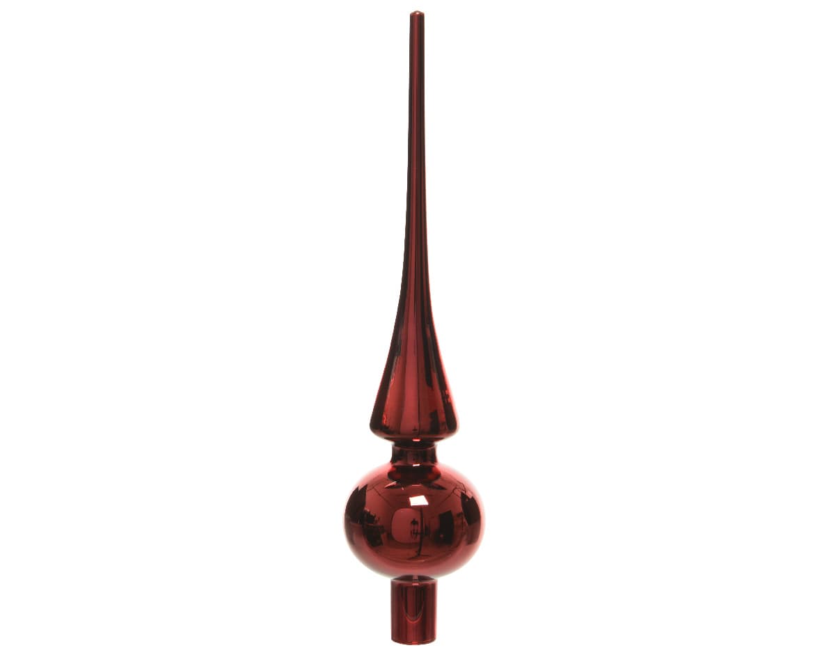 Decoris Christmas decoration Glasbaumspitze Glanz 26cm