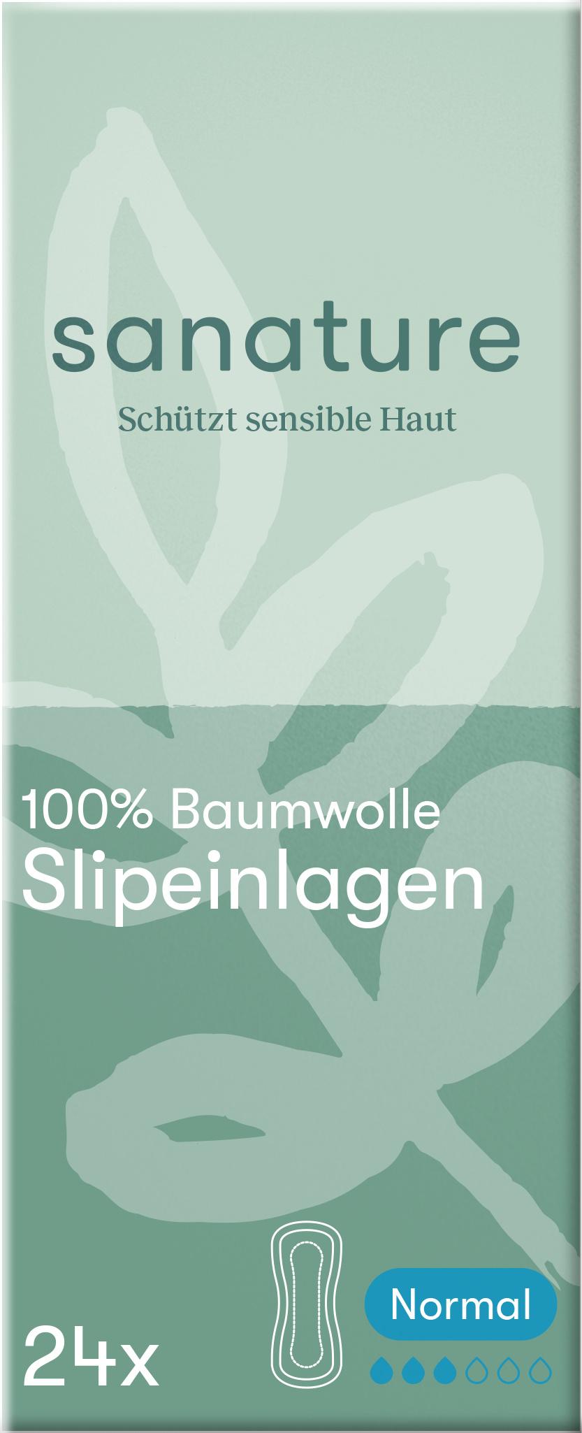 Sanature 100% Baumwolle Slipeinlagen Normal