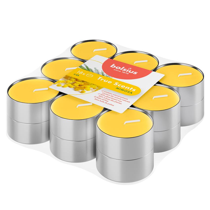bolsius Duft-Teelichte True Scents 4h 18er Pack