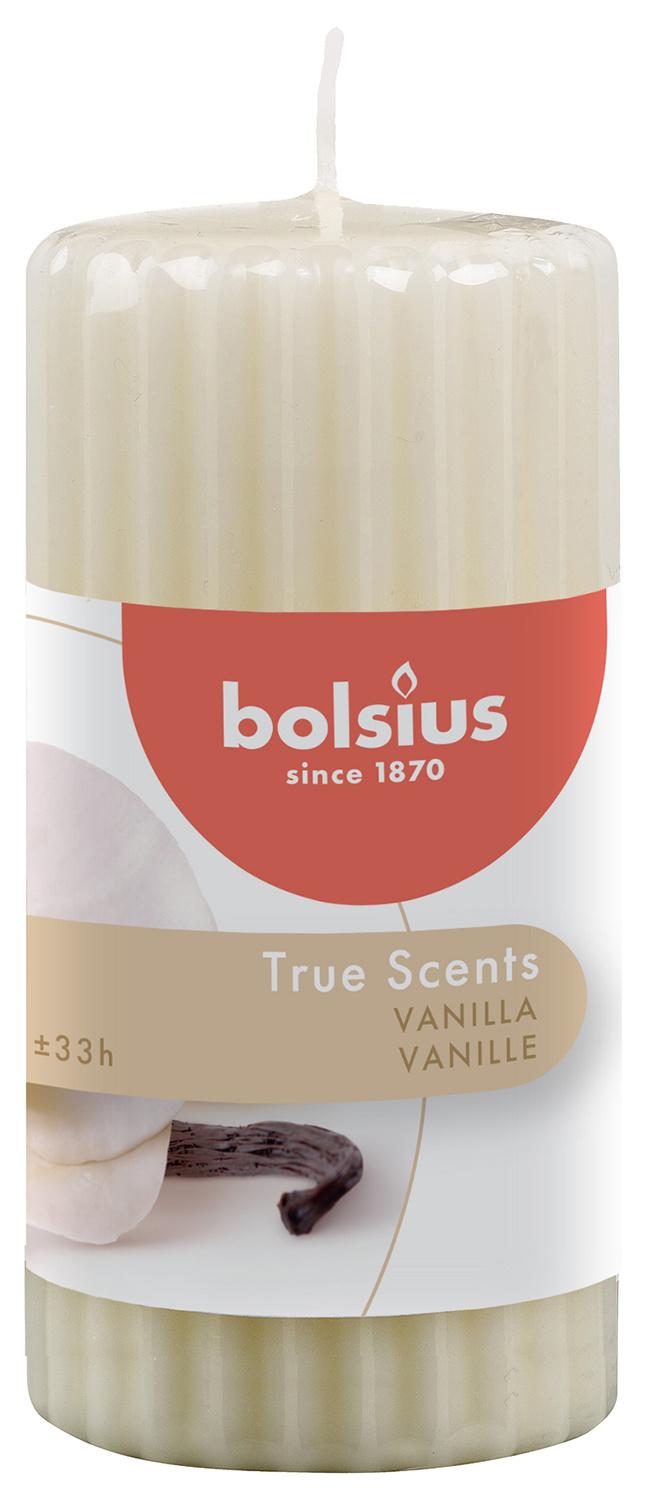 bolsius Duft-Stumpenkerze geriffelt True Scents 12cm