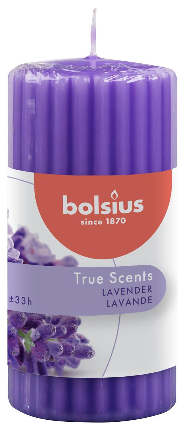 bolsius Duft-Stumpenkerze geriffelt True Scents 12cm