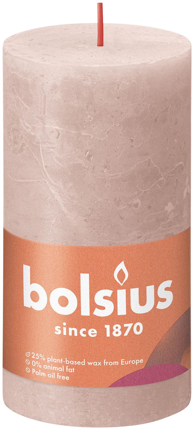 bolsius Rustikkerze Shine Naturwax 13/6,8cm