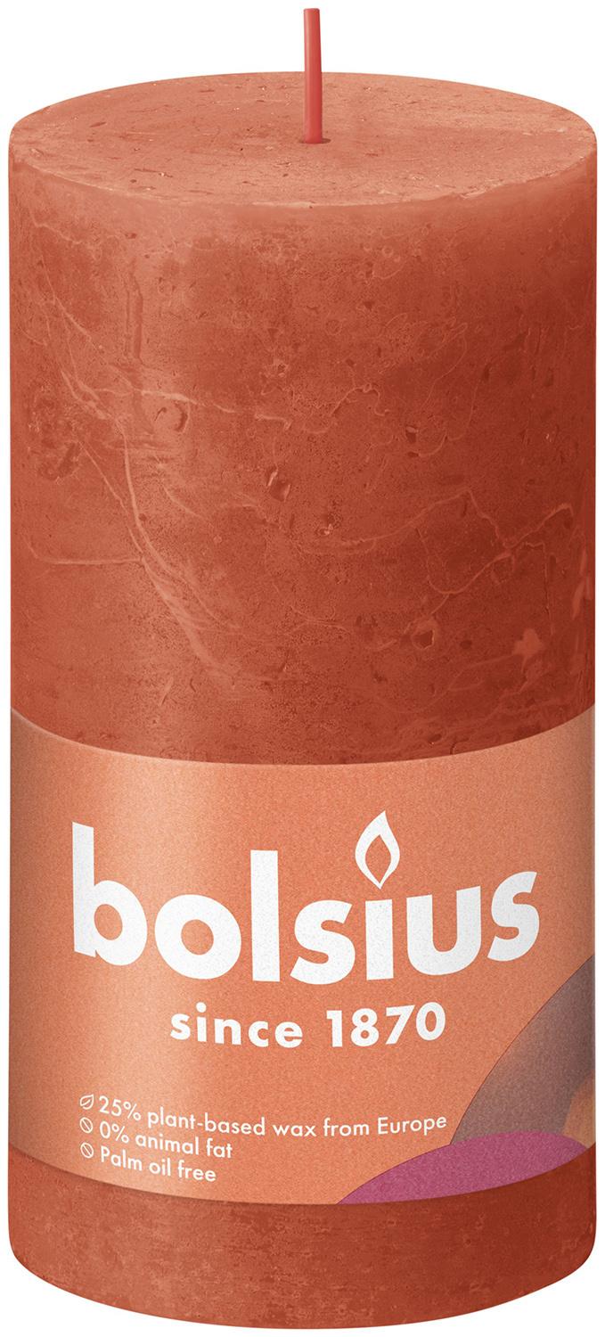 bolsius Rustikkerze Shine Naturwax 13/6,8cm