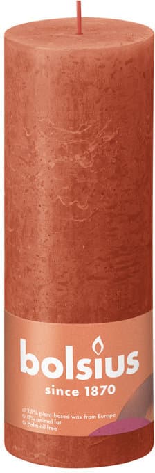 bolsius Stumpenkerze Rustik 19/6,8cm