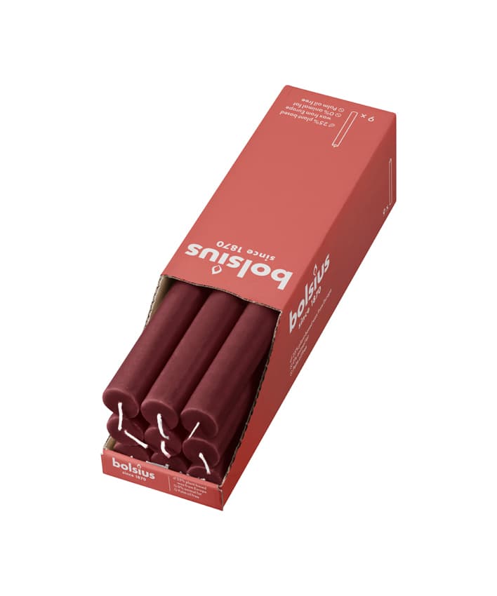 bolsius Rustik Stabkerzen Weiche Perle 9er Pack