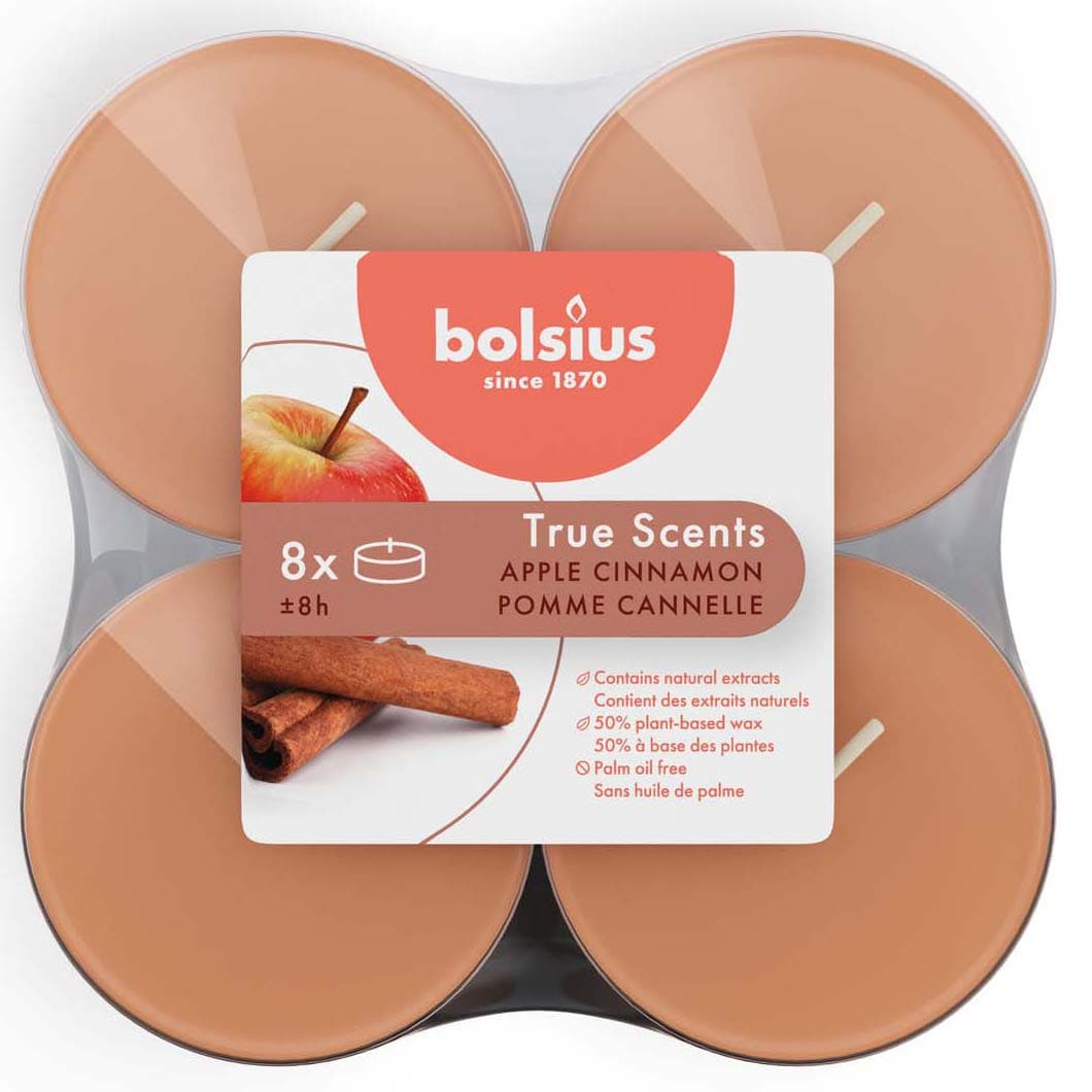 bolsius Maxi-Teelichte True Scents 8h 8er Pack