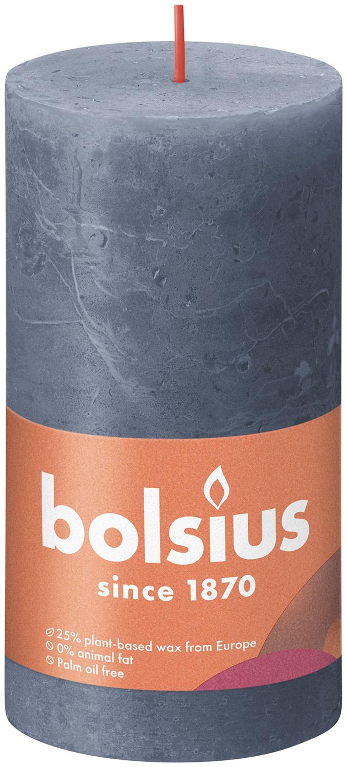bolsius Rustikkerze Shine Naturwax 13/6,8cm