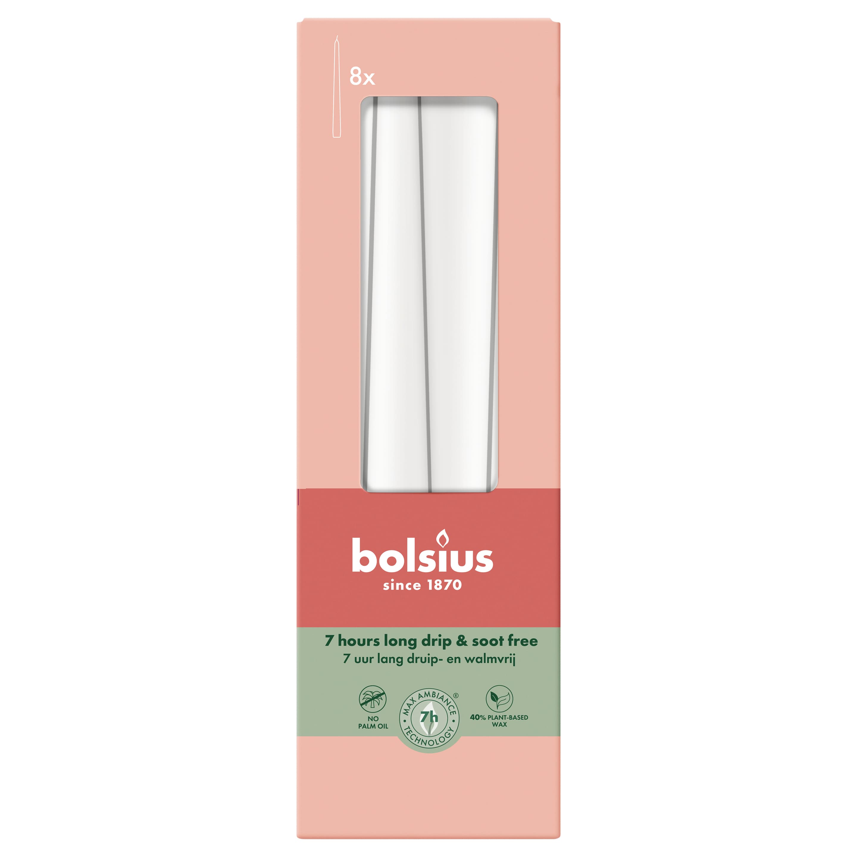 bolsius Essentials Spitzkerze 8er Pack