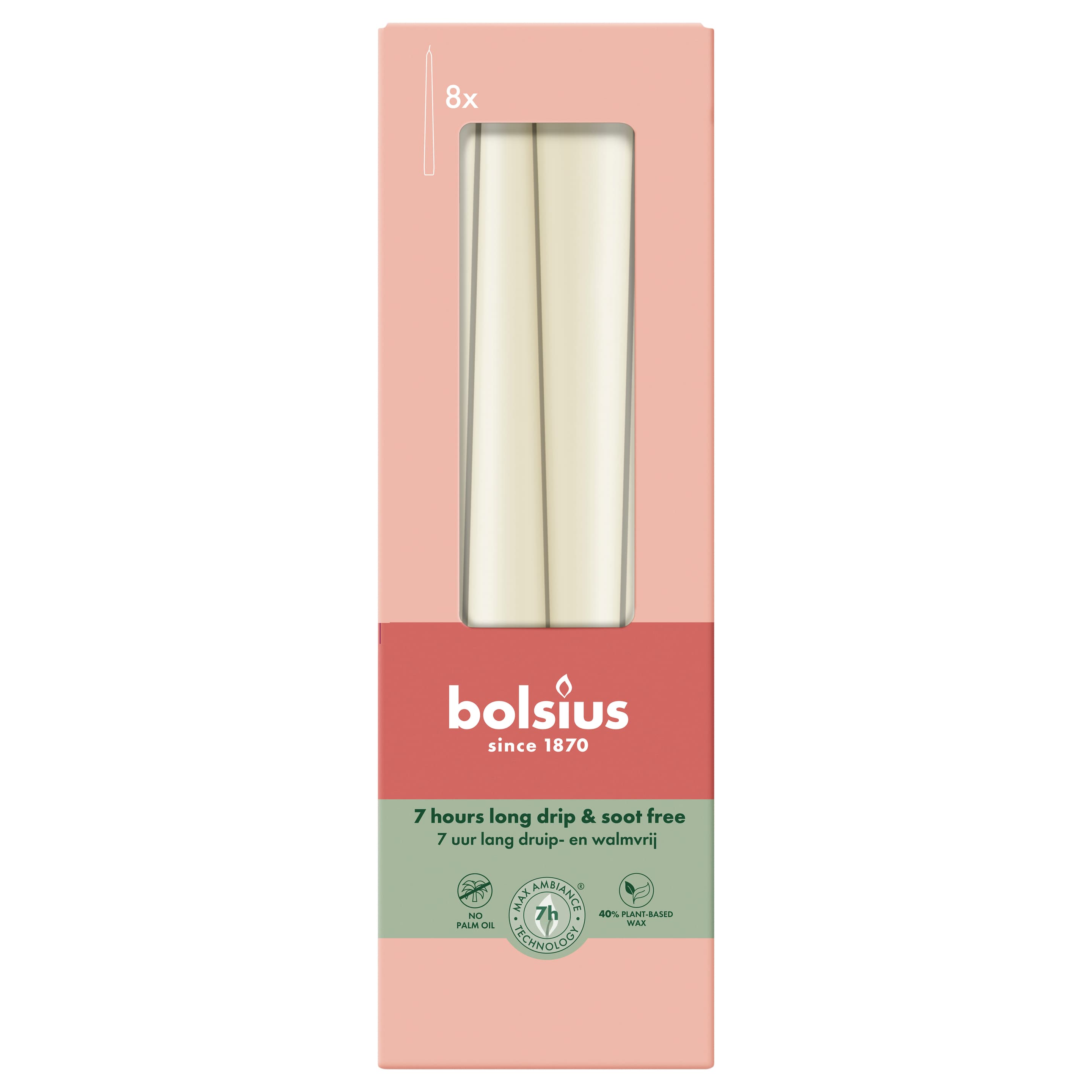 bolsius Essentials Spitzkerze 8er Pack