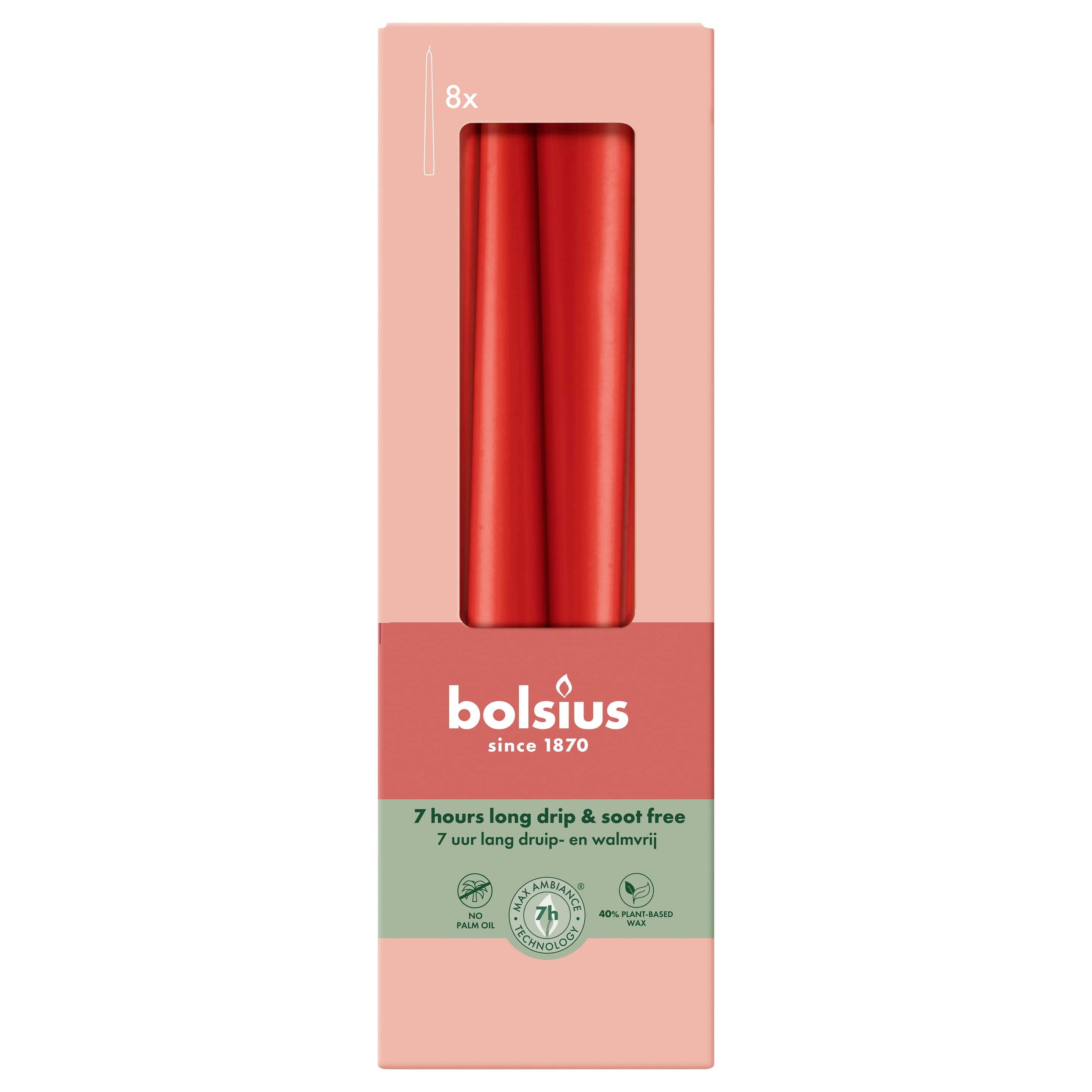 bolsius Essentials Spitzkerze 8er Pack