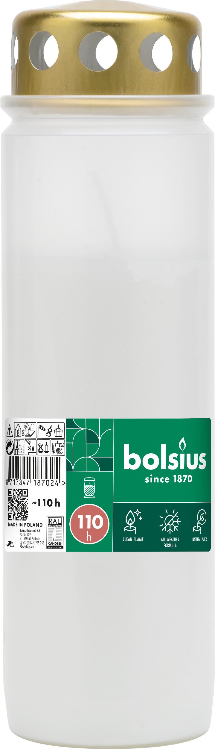 bolsius Grablicht Dauerbrenner Nr. 9 mit Deckel