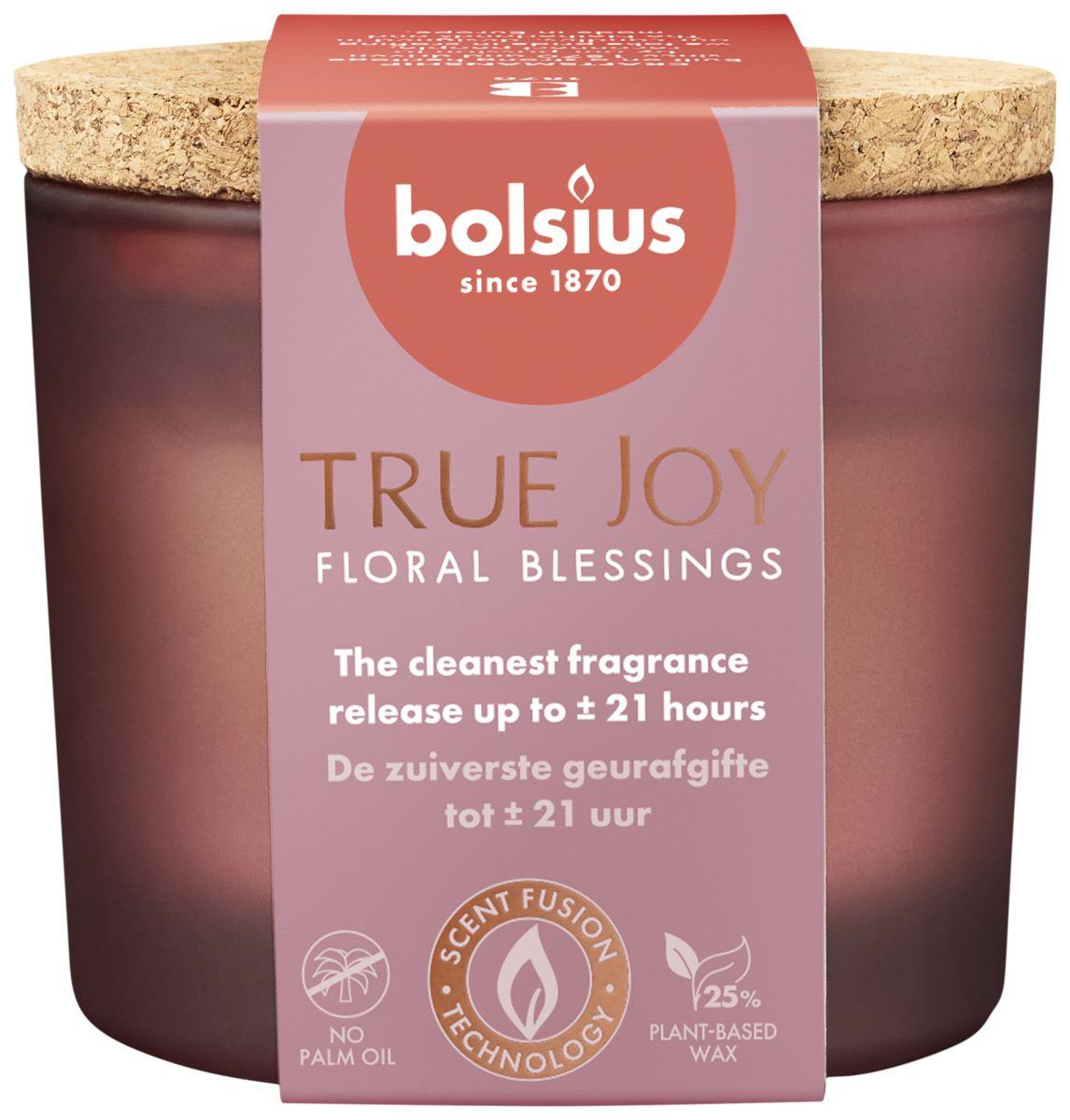 bolsius True Joy Duftglas mit Korkdeckel
