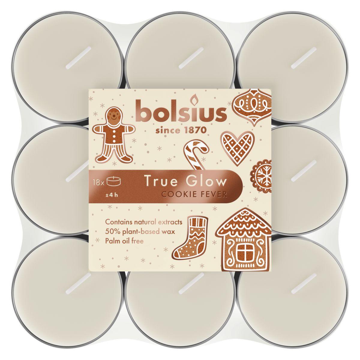 bolsius Duft-Teelichte True Glow 4h 18er Pack