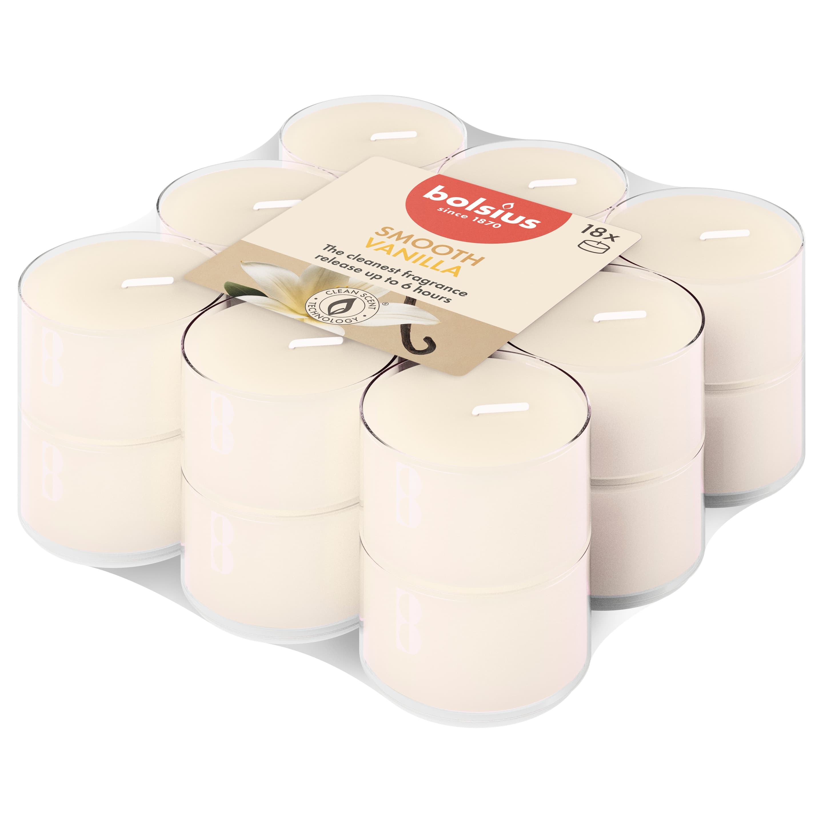 bolsius Duftteelichter True Scents 6h 18er Pack