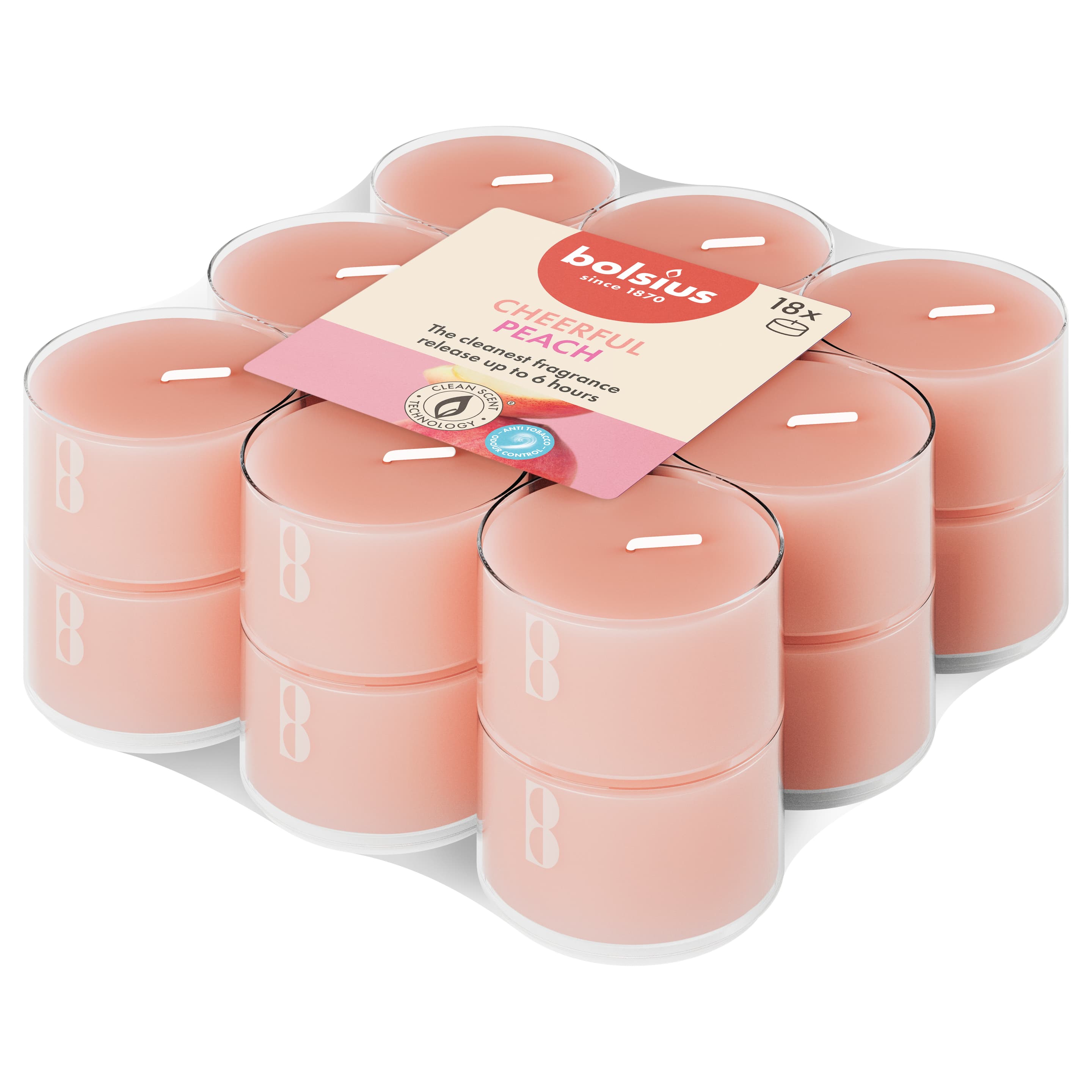 bolsius Duftteelichter True Scents 6h 18er Pack