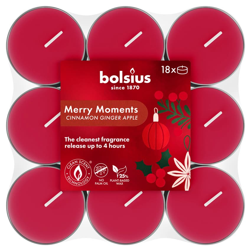 Produktbild bolsius True Glow Duft Teelichter Merry Moments 4h 18er Pack 2 von 2