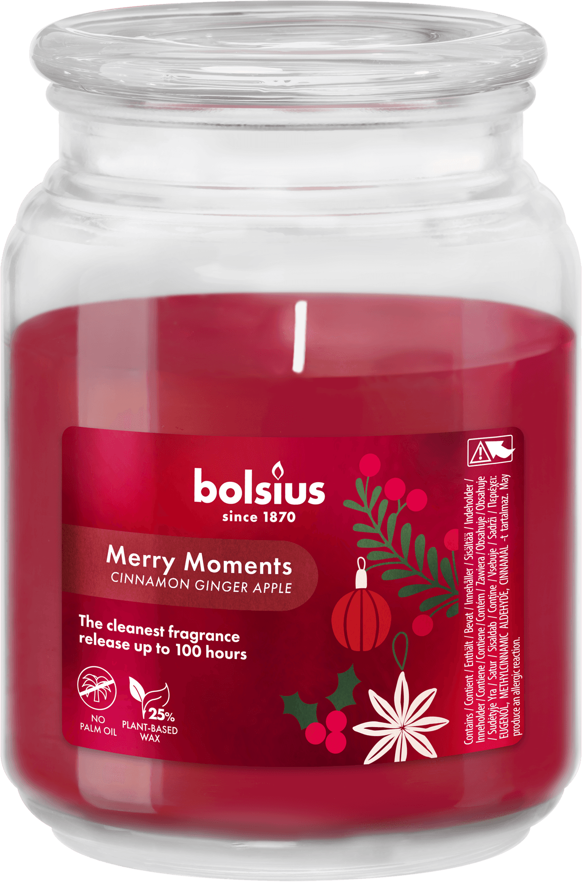 bolsius True Glow Duftglas Merry Moments groß