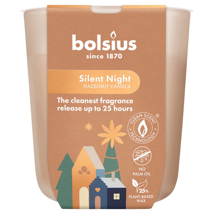 bolsius True Glow Duftglas Silent Night klein
