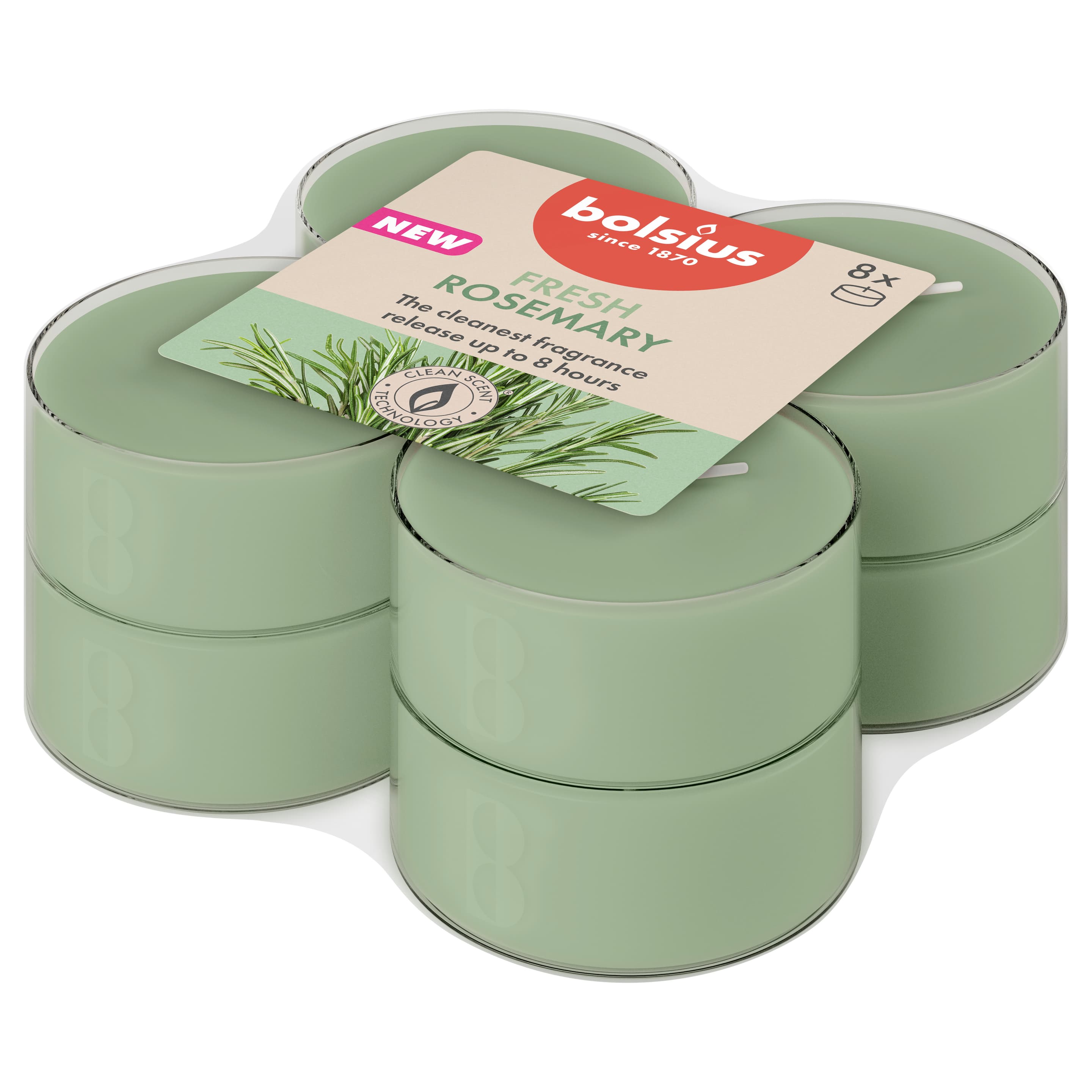bolsius Maxi-Teelichte True Scents 8h 8er Pack