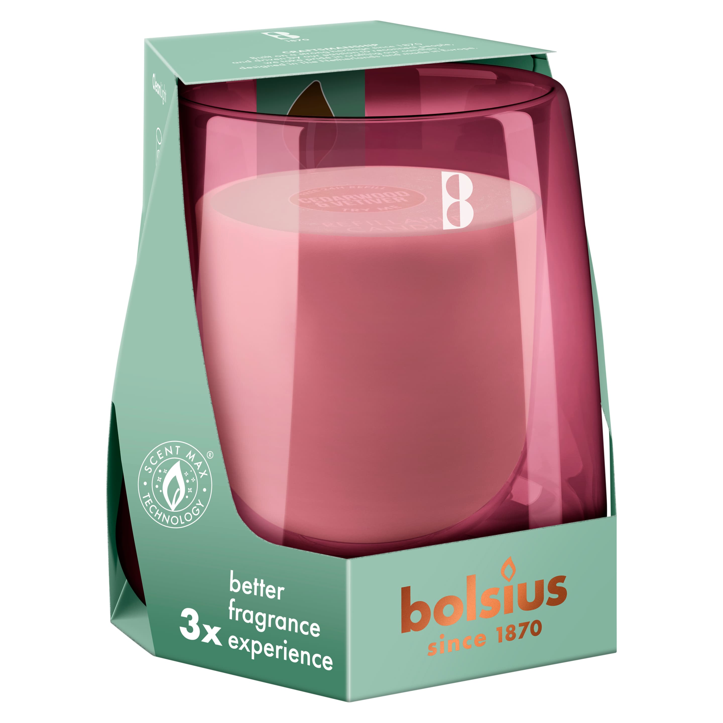 bolsius CleanLight Starterkit Zedernholz & Vetiver