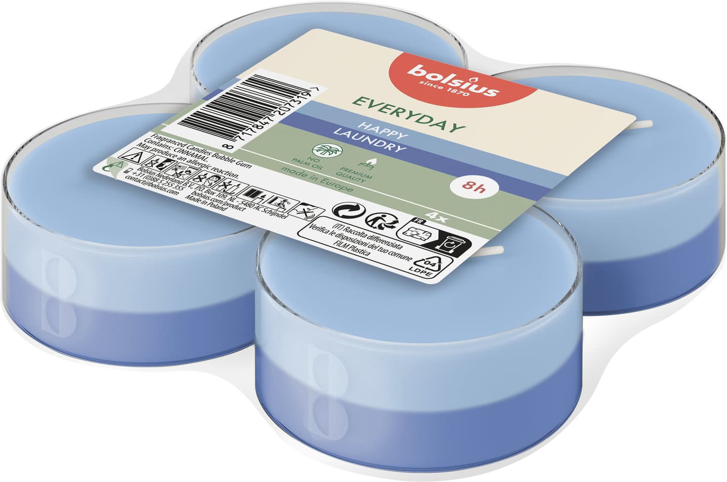 bolsius Everyday Duftteelichter 4er Pack