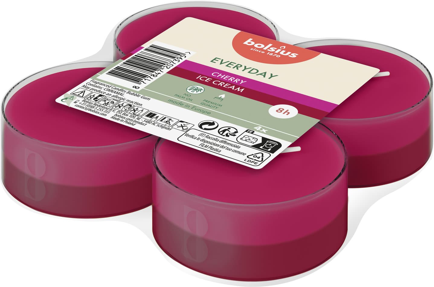 bolsius Everyday Duftteelichter 4er Pack