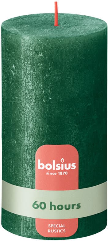 bolsius Stumpenkerze Rustik Metallic 13/6,8cm