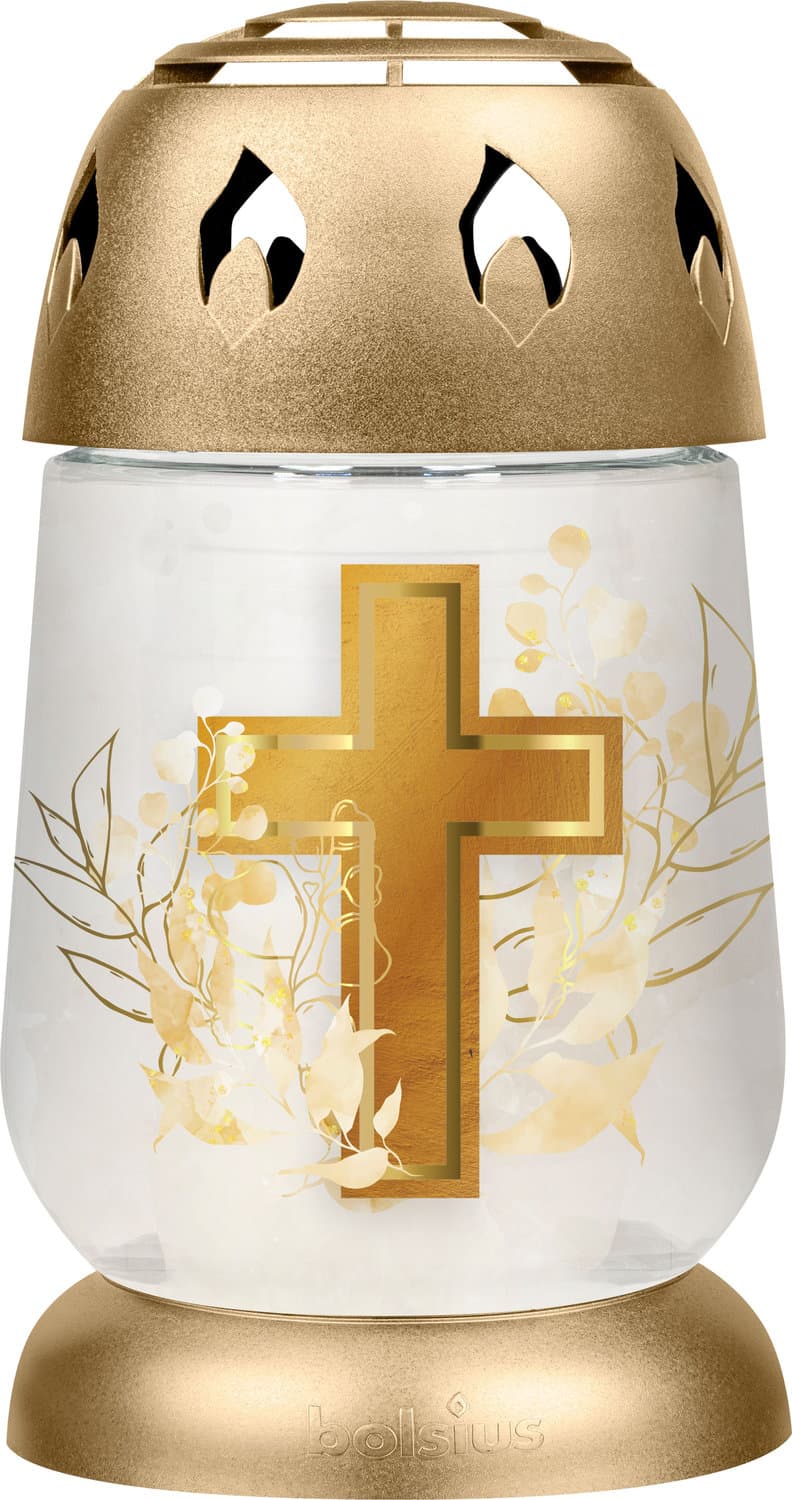 bolsius Grablaterne Kreuz