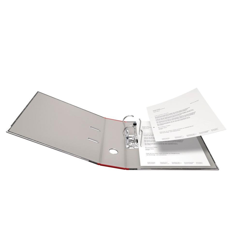 Produktbild FALKEN Ordner Pappe A4 8cm rot 3 von 4