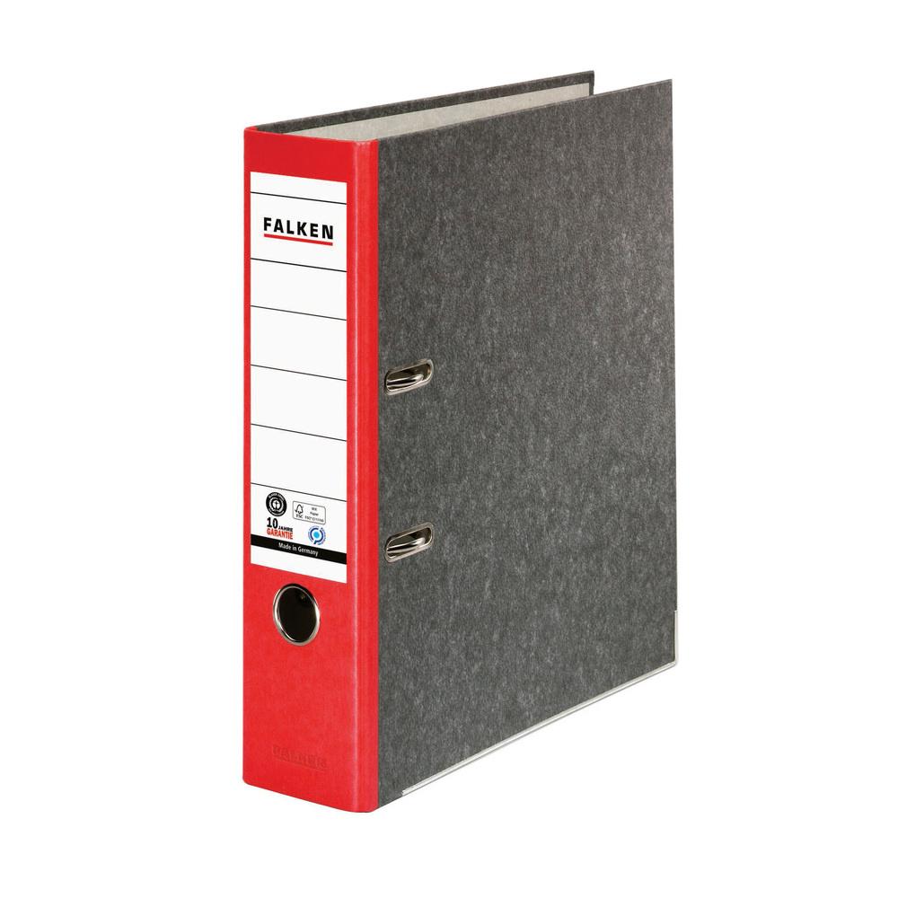 FALKEN Ordner Pappe A4 8cm rot