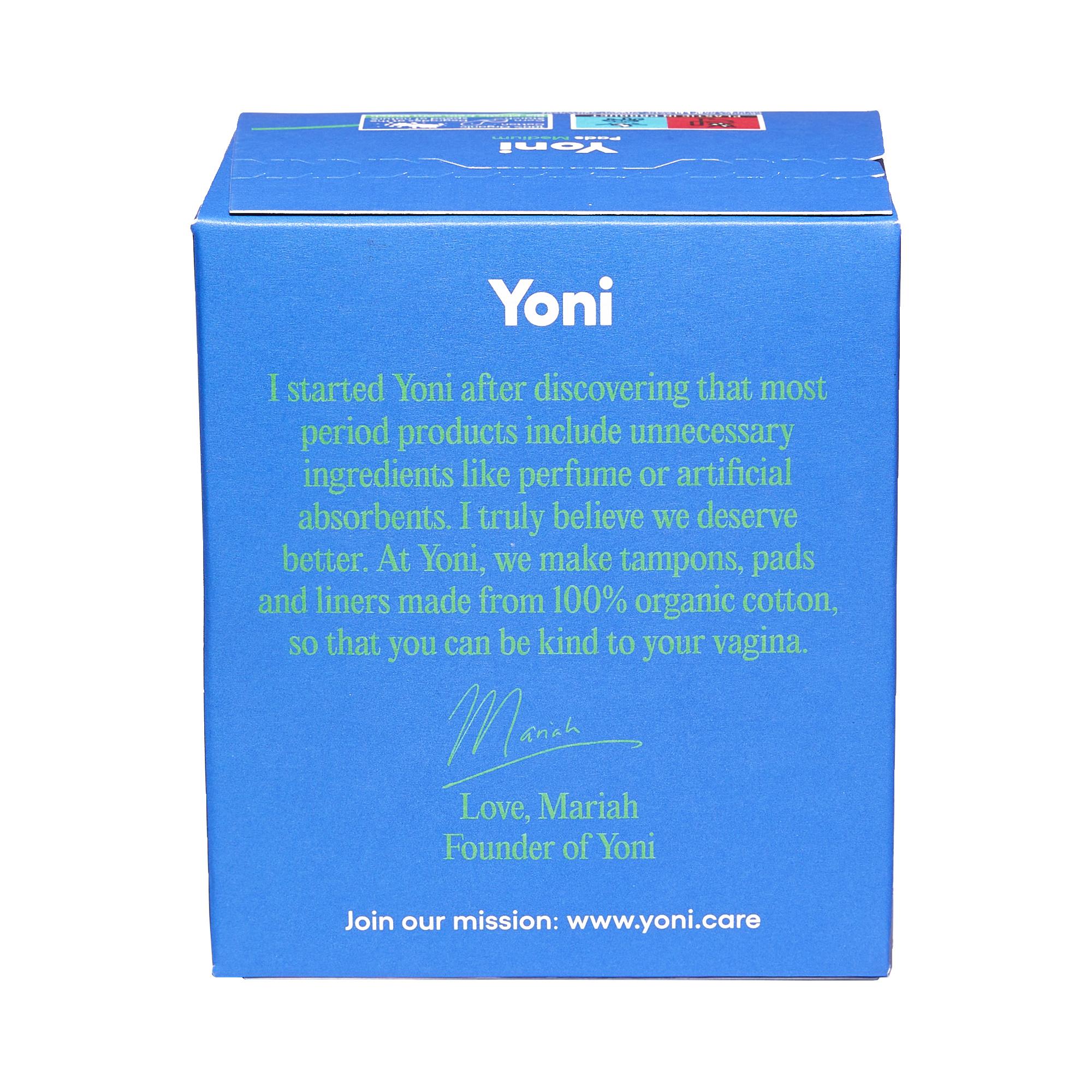 Produktbild YONI Binden normal mit Flügeln 100% Bio Baumwolle 2 von 4