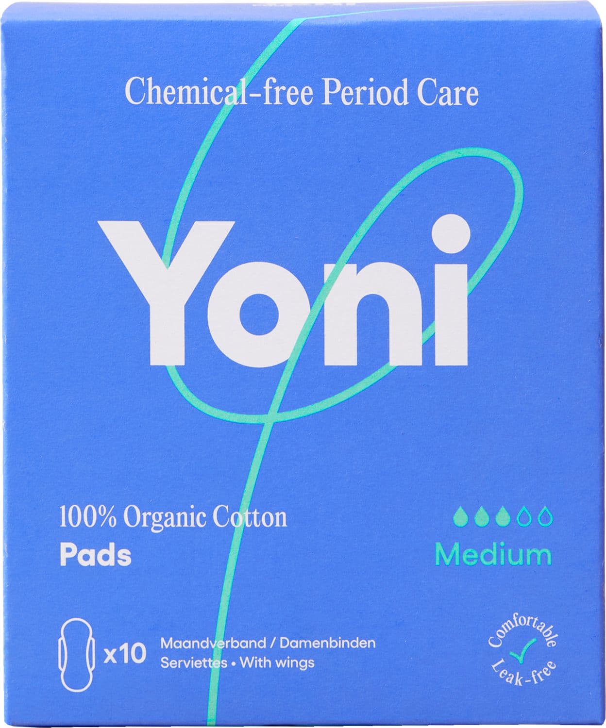 YONI 100% Bio Baumwolle Binden normal mit Flügeln
