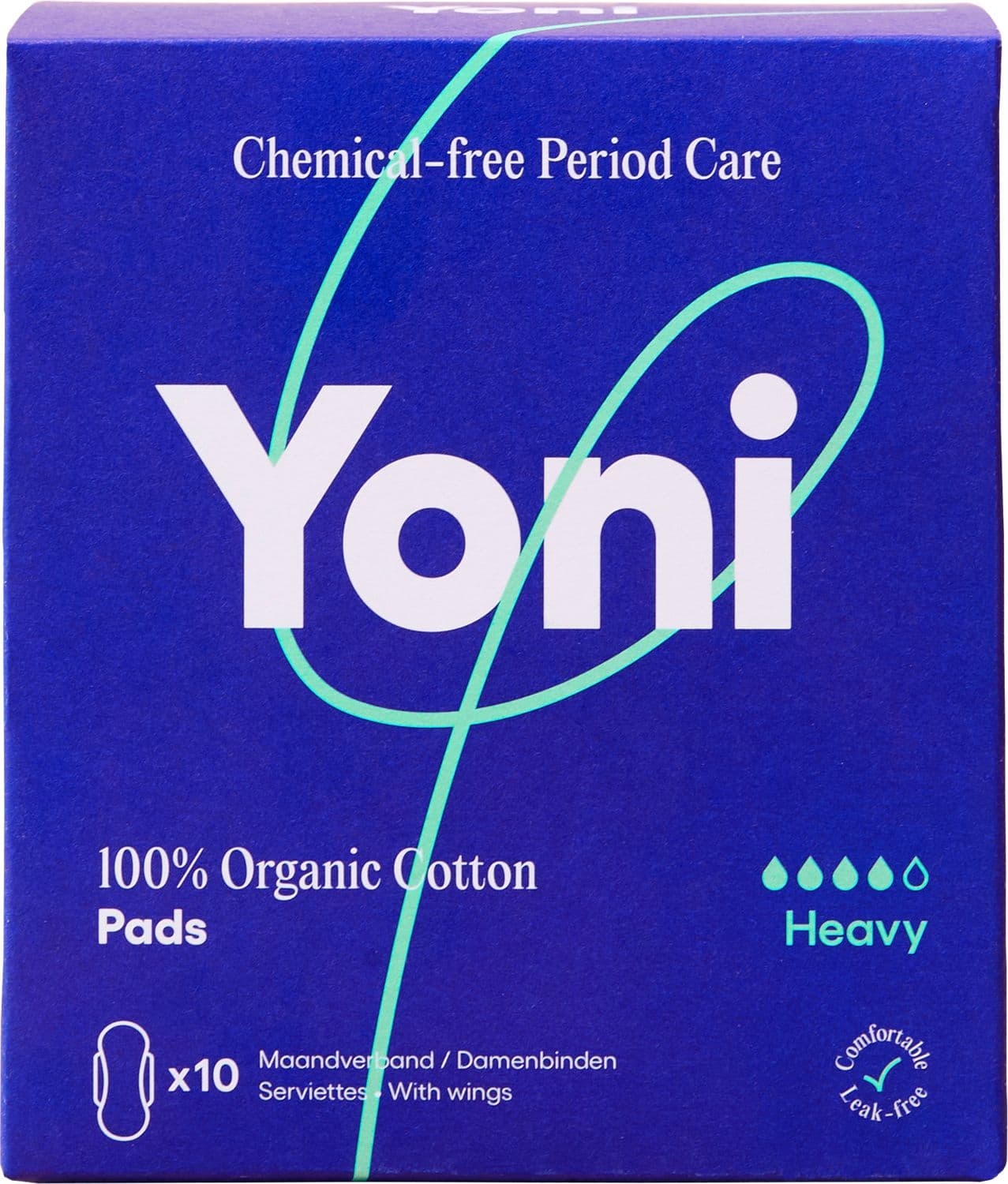 YONI 100% Bio Baumwolle Binden Maxi mit Flügeln 