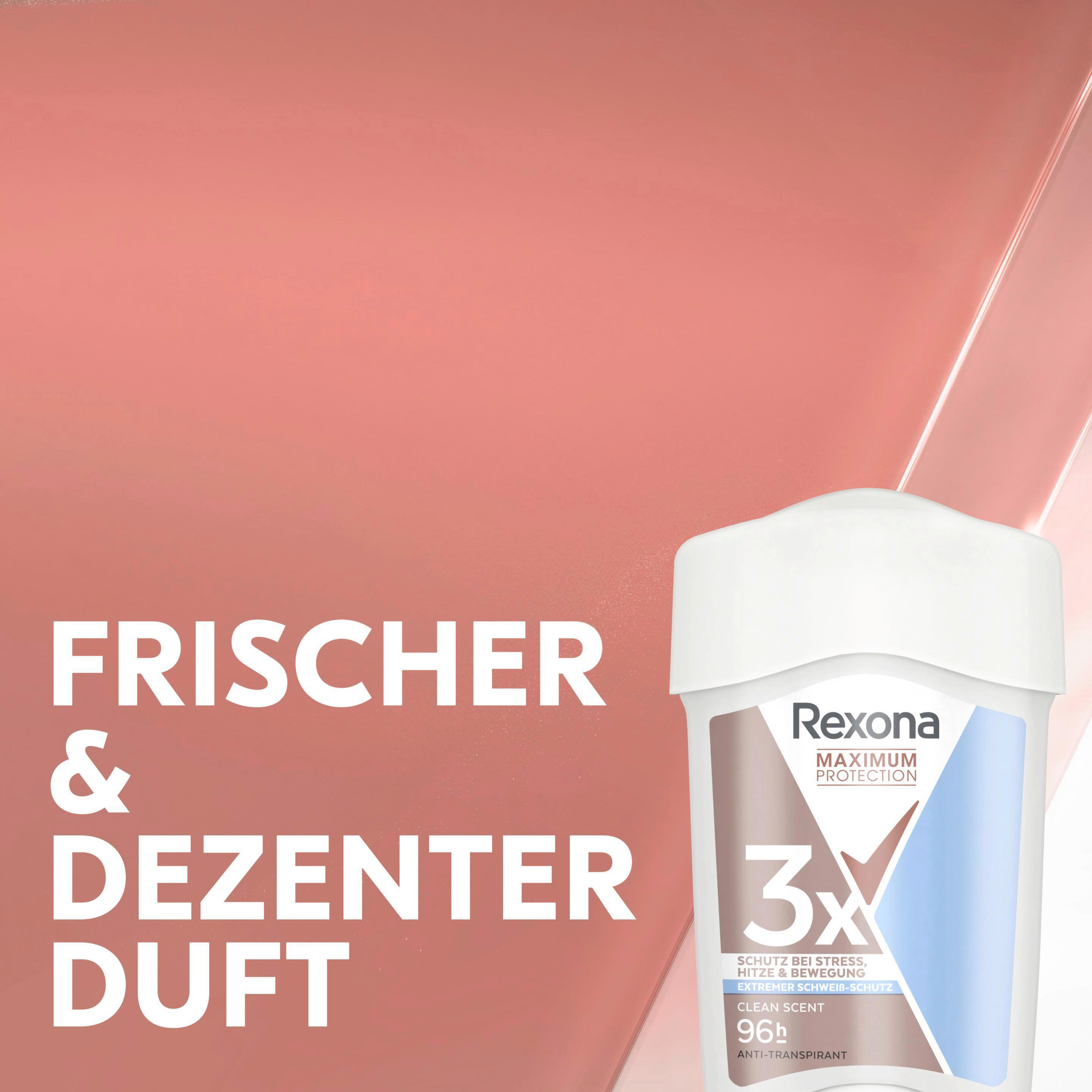 Produktbild Rexona Maximum Protection Deocreme Clean Scent 2 von 11