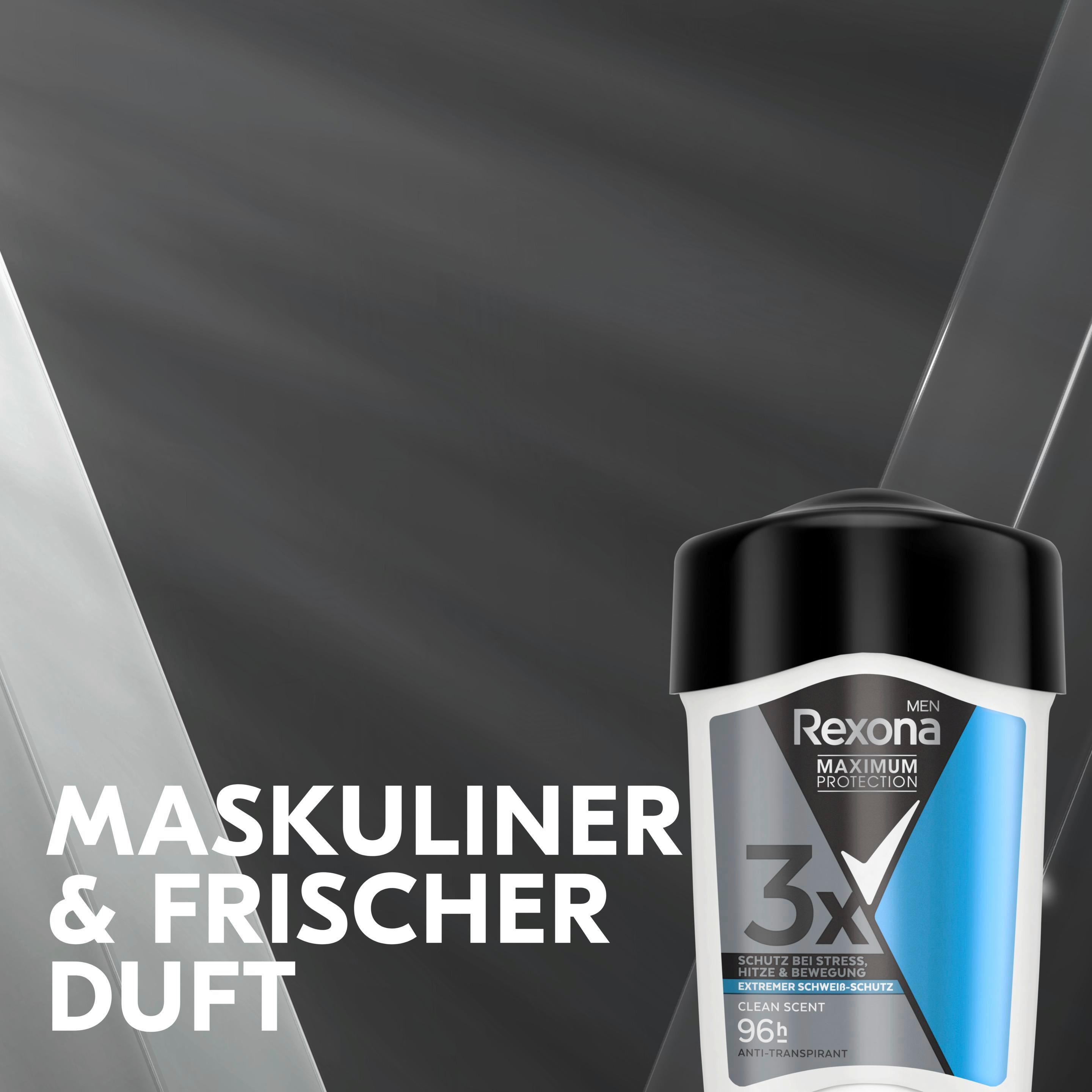 Produktbild Rexona Maximum Protection Men Deo Cremestick Anti-Transpirant Clean Scent 11 von 14