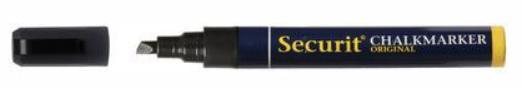 Securit Kreidestift 2-6mm schwarz